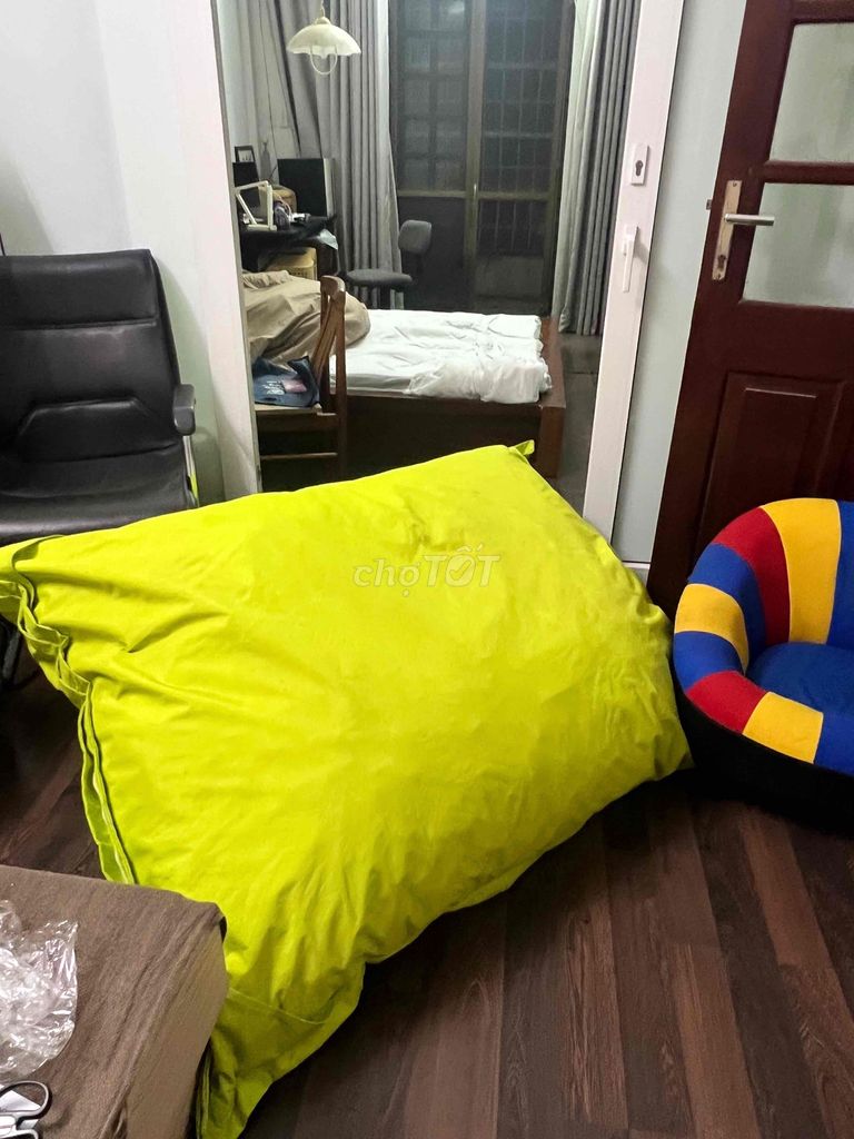 Ghế lười Vàng chanh Vải mềm mại Dễ vệ sinh. Mua bán Bàn ghế tại Quận Hai Bà Trưng Hà Nội được đăng bởi Nguyen Thi thanh Thuy hình 1