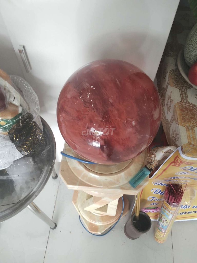 Đèn trang trí đá tự nhiên đỏ. Mua bán Đèn tại Thành phố Long Xuyên An Giang được đăng bởi nguyennguyen21 hình 1