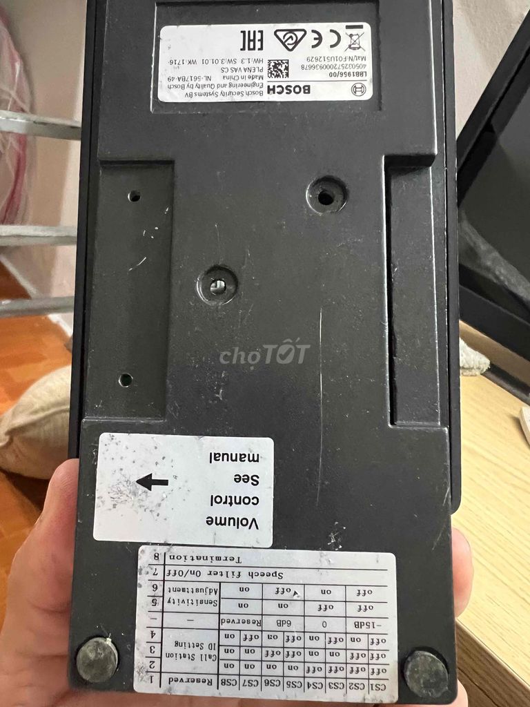 Microphone Bosch LBB1956/00 Đen. Mua bán Tivi, Âm thanh tại Quận Hai Bà Trưng Hà Nội được đăng bởi Hoang Anh Minh hình 1