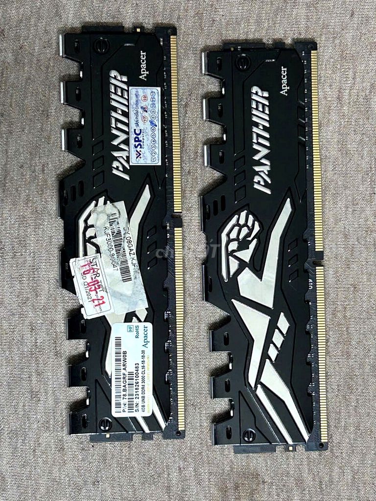 Cặp ram Apacer DDR4 bus 3000 4G x 2