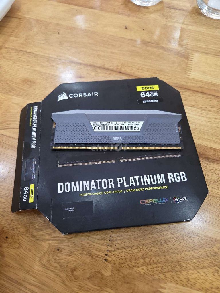 RAM Corsair Dominator Platinum RGB 16GB DDR5. Mua bán Linh kiện (RAM, Card...) tại Thành phố Vũng Tàu Bà Rịa - Vũng Tàu được đăng bởi Phúc Nhật Nguyễn Ngọc hình 1