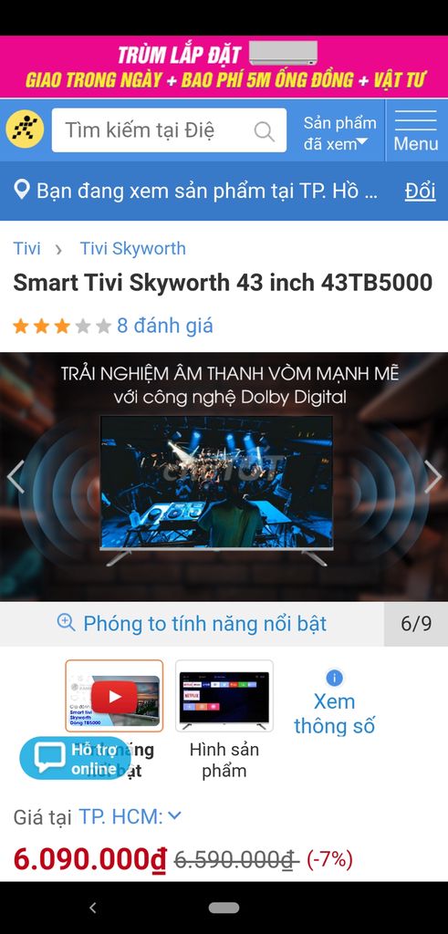 0924755557 - SMART TIVI 43IN CÒN BH 18 THÁNG GIÁ RẺ HƠN 32IN