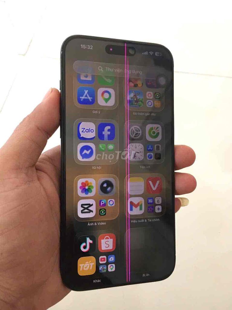 iPhone 15 Pro Max 2 eSIM Sọc màn. Mua bán Điện thoại tại Thành phố Long Xuyên An Giang được đăng bởi tú hình 1