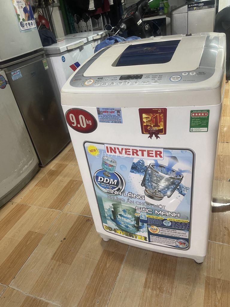 Máy giặt Toshiba 9kg Inverter zin đẹp êm ru BH 6th