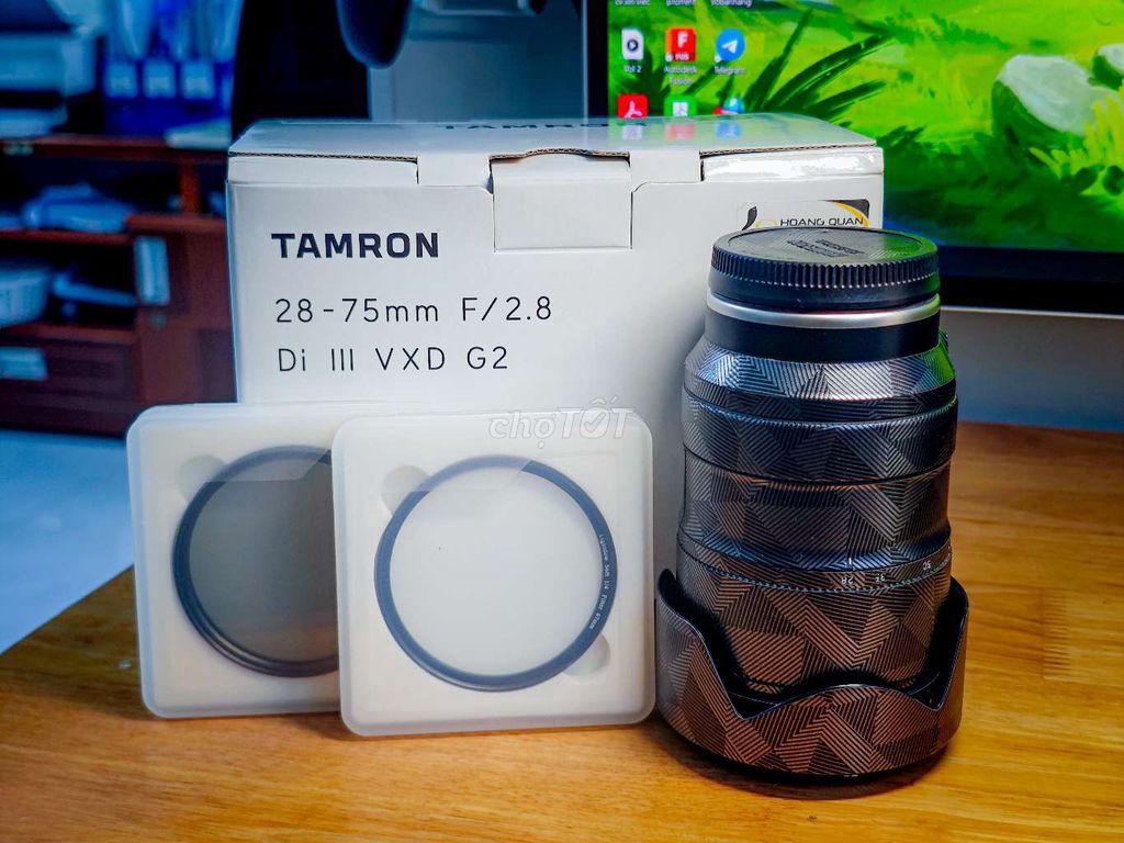 Ống kính Tamron 28-75 G2 F/2.8 Đen, bh 26/11/2026. Mua bán Máy ảnh, Máy quay tại Thành phố Cà Mau Cà Mau được đăng bởi Thanh hình 1