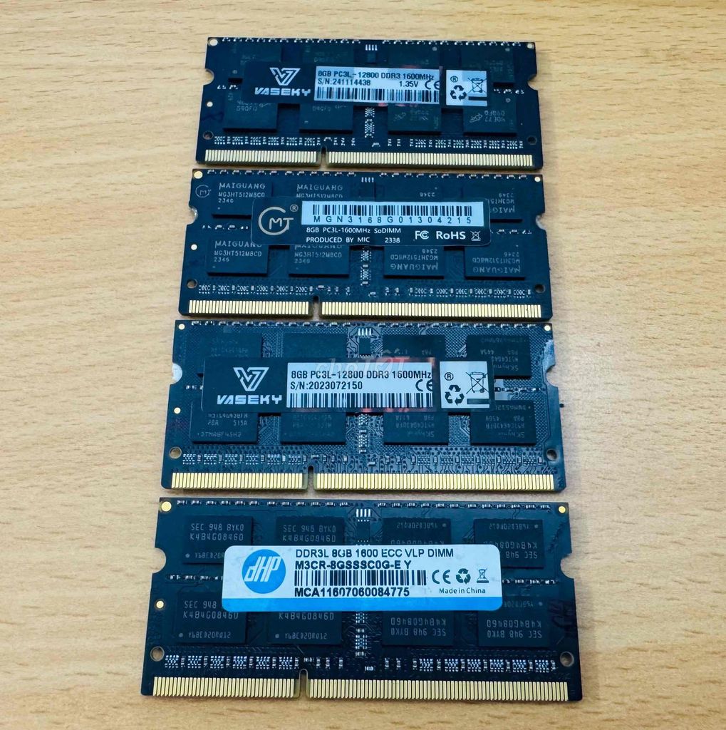 Ram laptop 8G DDR3L 1600Mhz. Mua bán Linh kiện (RAM, Card...) tại Quận 12 Tp Hồ Chí Minh được đăng bởi Anh Tuan hình 1