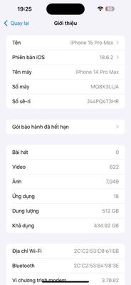 iPhone 14 Pro Max 512GB Đen bóng bị Mực. Mua bán Điện thoại tại Huyện Đan Phượng Hà Nội được đăng bởi Nguyễn Văn Đạo