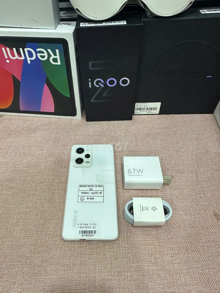 Redmi Note 12 Pro 5G 8/256 trắng Quốc Tế sạc 67w. Mua bán Điện thoại tại Quận Hoàng Mai Hà Nội được đăng bởi Trần Ngọc Hiếu hình 1