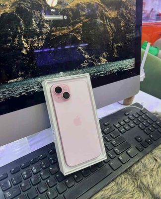 iphone 15plus 256gb hồng qtế mỹ pin92 zin áp suất
