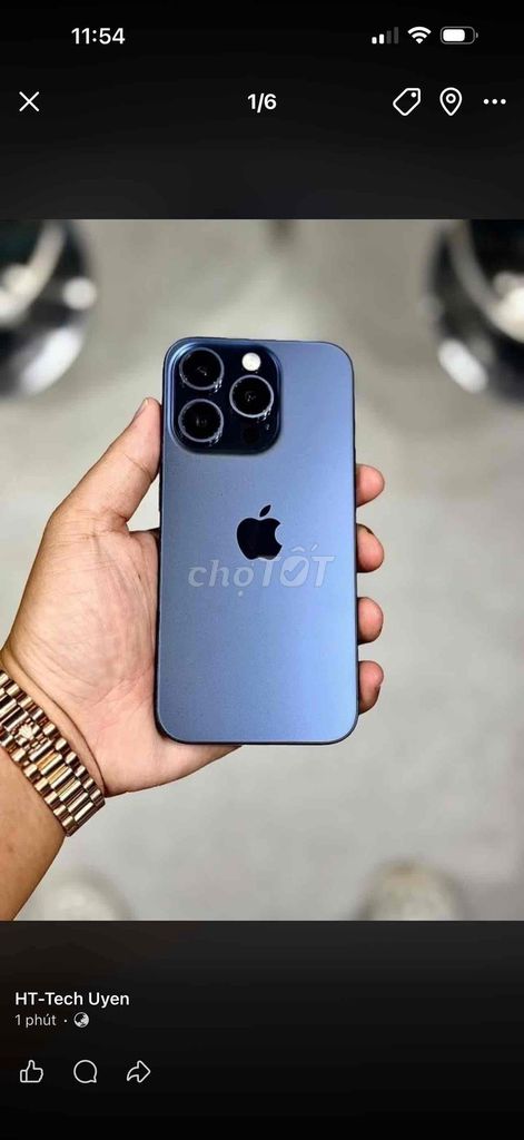 Apple iPhone 15 Pro 128GB Xanh Titan. Mua bán Điện thoại tại Thành phố Biên Hòa Đồng Nai được đăng bởi Uyên Phạm hình 1