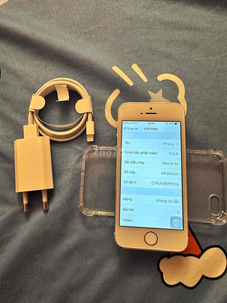 Apple iPhone 5s 16GB Màu Trắng pin 100%. Mua bán Điện thoại tại Huyện Yên Thành Nghệ An được đăng bởi Phan Sơn hình 1