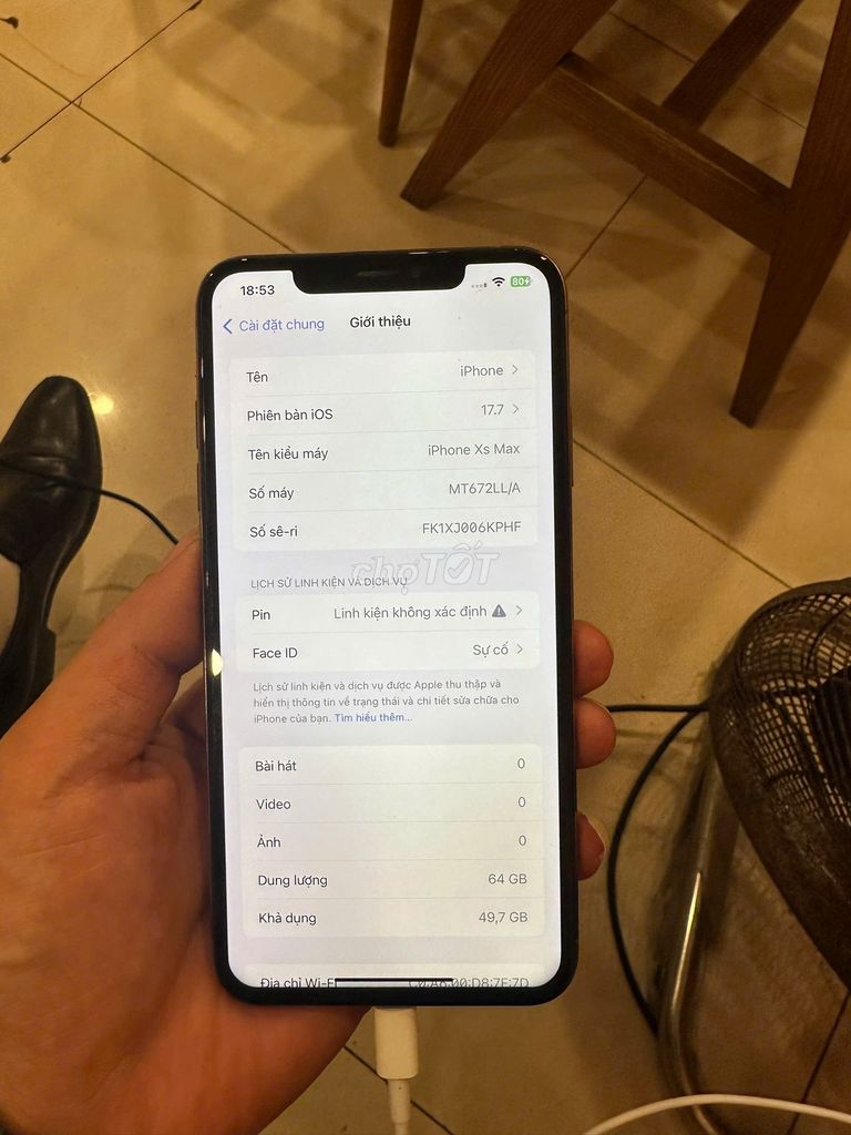 iphone xsmax gold mất face máy quốc tế đẹp 98%