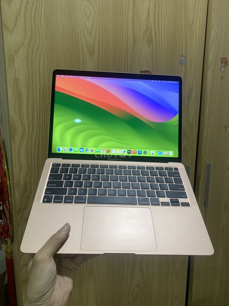 mac air m1 hồng ram 8g ssd 256 pin 91%