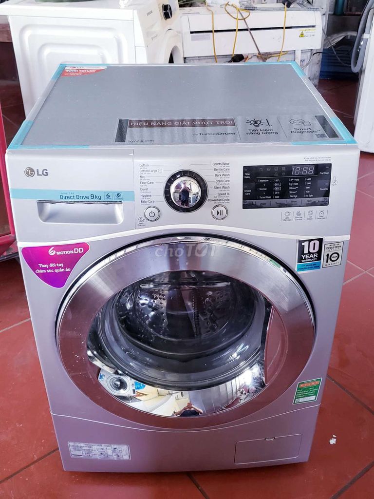 Máy giặt LG Direct Drive 9kg Bạc Inverter. Mua bán Máy giặt tại Huyện Gia Lâm Hà Nội được đăng bởi CHUYÊN CÁC LOẠI MÁY GIẶT hình 1