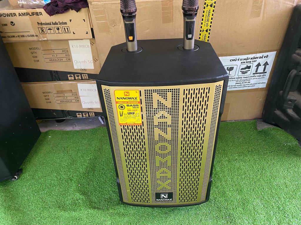 Loa kéo Nanomax SK-12F7 Vàng đồng. Mua bán Tivi, Âm thanh tại Huyện Mỏ Cày Nam Bến Tre được đăng bởi Hồ Audio MCN Bến Tre hình 1