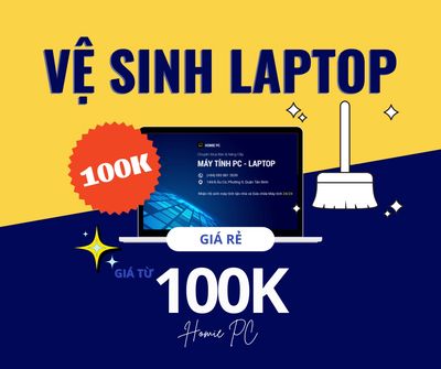 Vệ sinh laptop giá từ 100k tại HCM