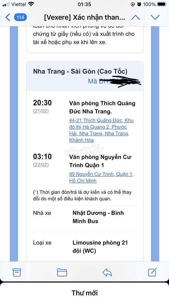 Pass vé sài gòn - nha trang và nha trang - sài gòn. Du lịch tại Quận 10 Tp Hồ Chí Minh được đăng bởi Ngoc Anh Le Hoang hình 1