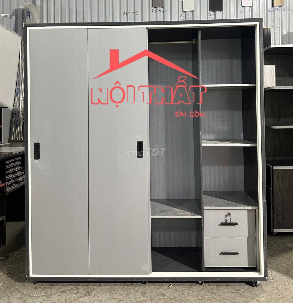 Tủ quần áo nhựa 1m8 x 1m45 x 45cm. Mua bán Tủ, kệ gia đình tại Thành phố Dĩ An Bình Dương được đăng bởi Nội thất giá xưởng hình 1