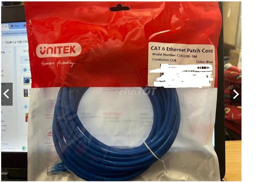 Dây cáp mạng Unitek Cat6. Mua bán Phụ kiện (Màn hình, Chuột...) tại Quận Bình Thuỷ Cần Thơ được đăng bởi qui rua hình 1