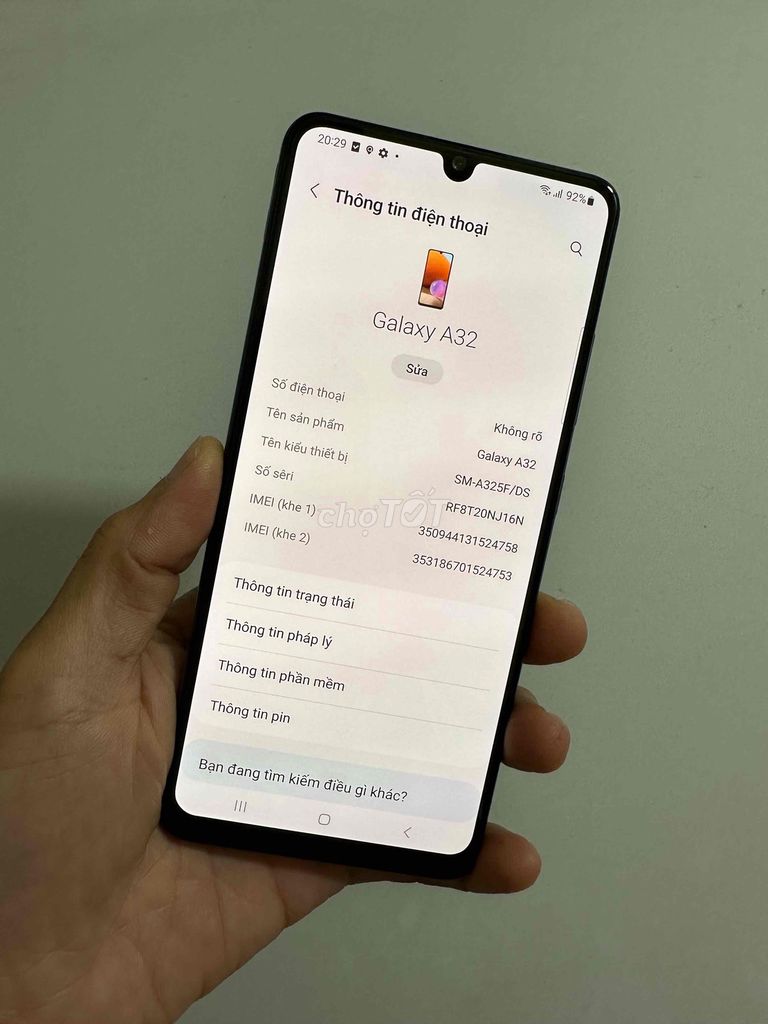Samsung Galaxy A32 128GB Xanh 6GB. Mua bán Điện thoại tại Thành phố Vĩnh Long Vĩnh Long được đăng bởi Phúc Long hình 1