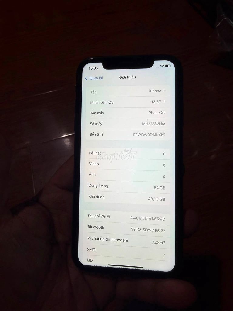 Apple iPhone Xr 64GB Đen. Mua bán Điện thoại tại Quận 10 Tp Hồ Chí Minh được đăng bởi Hội Đồ Điện Tử hình 1