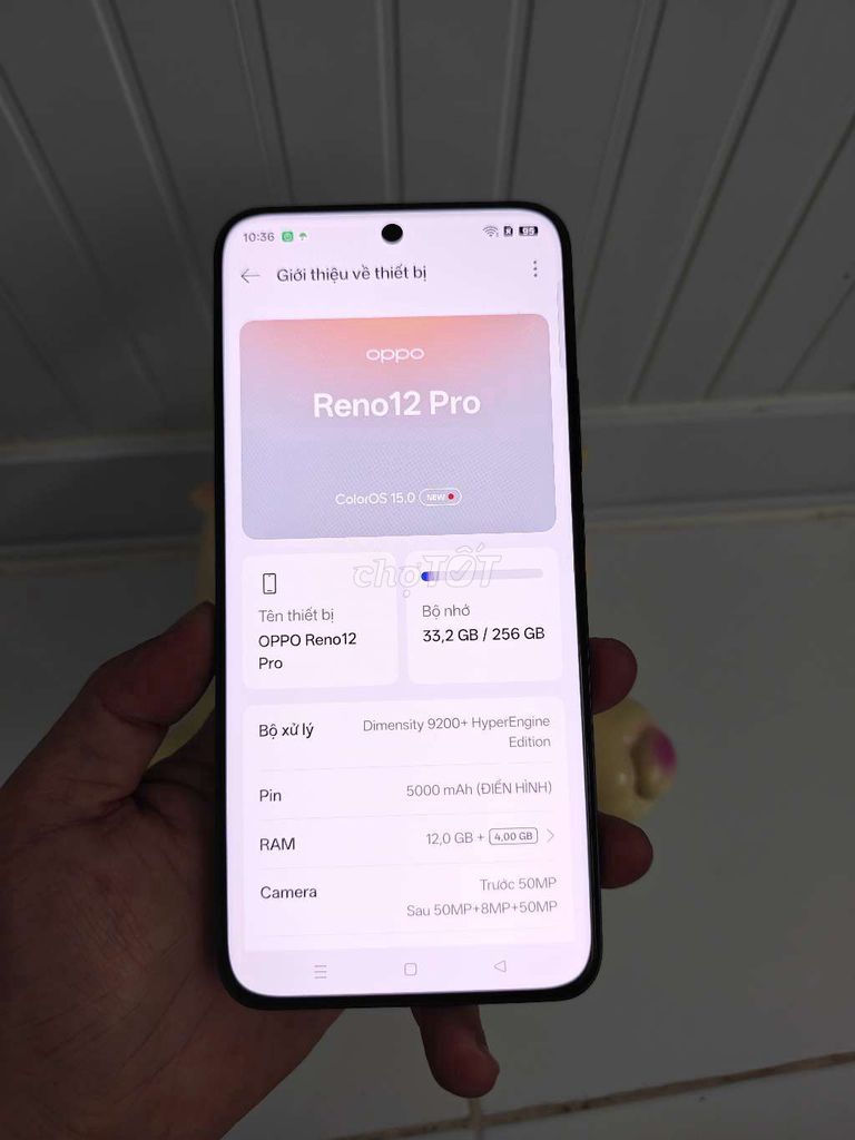 OPPO Reno12 Pro 12/256GB Đen. Mua bán Điện thoại tại Quận Gò Vấp Tp Hồ Chí Minh được đăng bởi thanh thuỷ hình 1