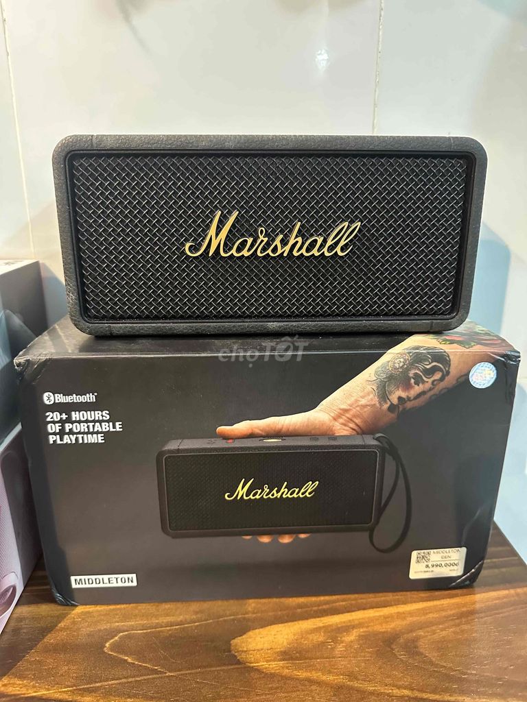 Loa Bluetooth Marshall Middleton Đen. Mua bán Tivi, Âm thanh tại Quận 12 Tp Hồ Chí Minh được đăng bởi Loa Lướt Chính Hãng hình 1