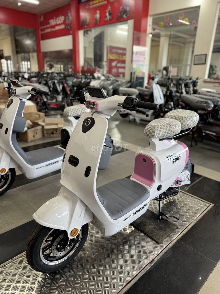 Xe máy điện Espero WeeZee+ Trắng hồng. Mua bán Xe điện tại Thành phố Thuận An Bình Dương được đăng bởi Đồng Đức hình 1