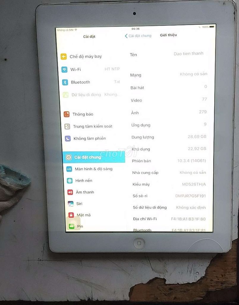 IPad gen 4 như hình chụp 32gb