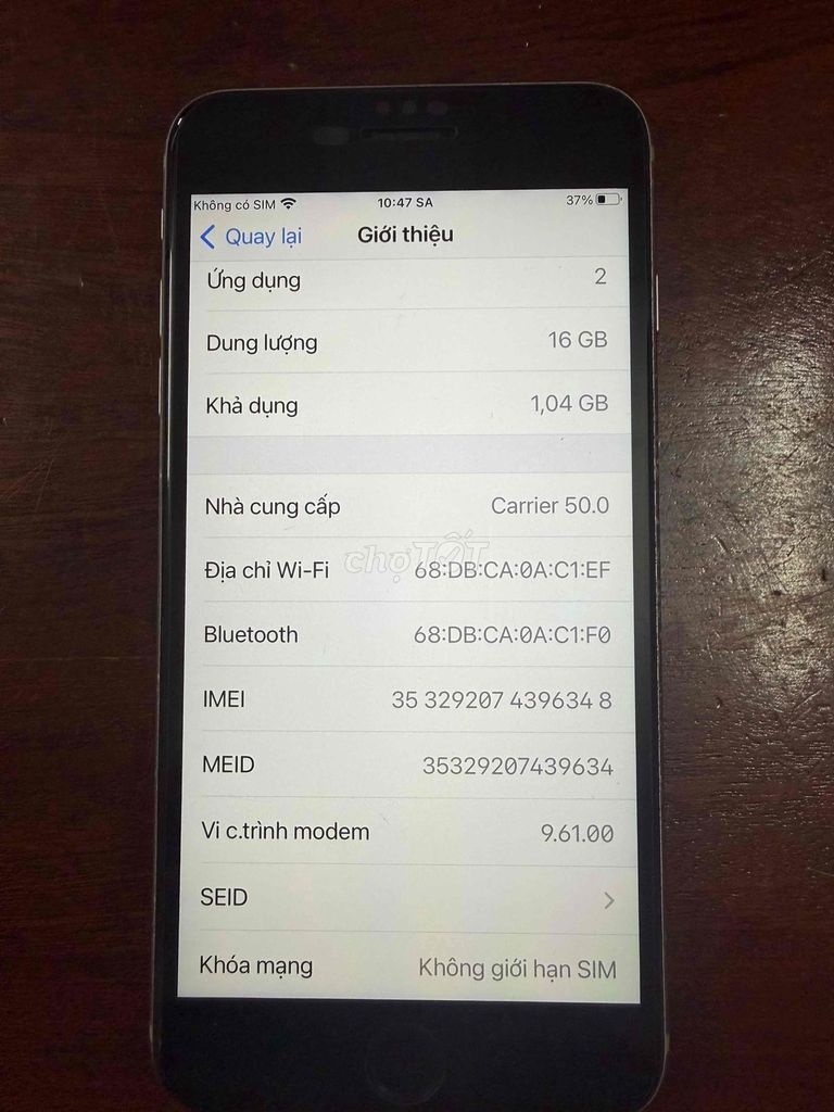 Apple iPhone 6s Plus 16GB Bạc mất vân tay. Mua bán Điện thoại tại Quận Ba Đình Hà Nội được đăng bởi Dương Minh Hằng hình 1