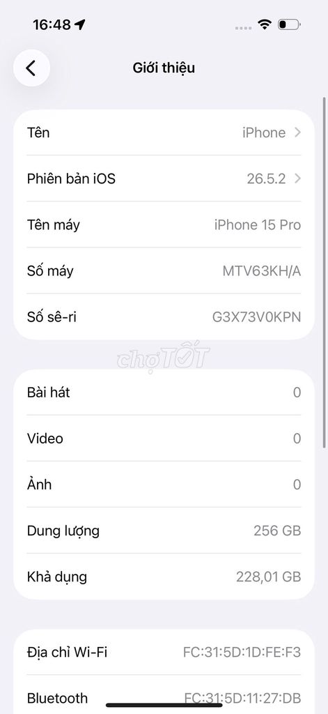 Apple iPhone 15 Pro 256GB Xám Quốc tế. Mua bán Điện thoại tại Quận Bắc Từ Liêm Hà Nội được đăng bởi Cửa hàng Bính Táo hình 1