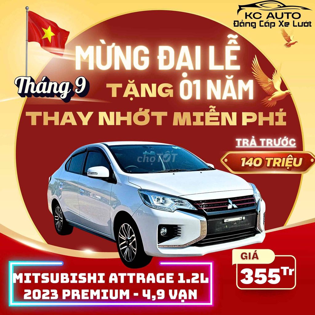 Mitsubishi Attrage 1.2L 2023 Premium  - 4,8 vạn