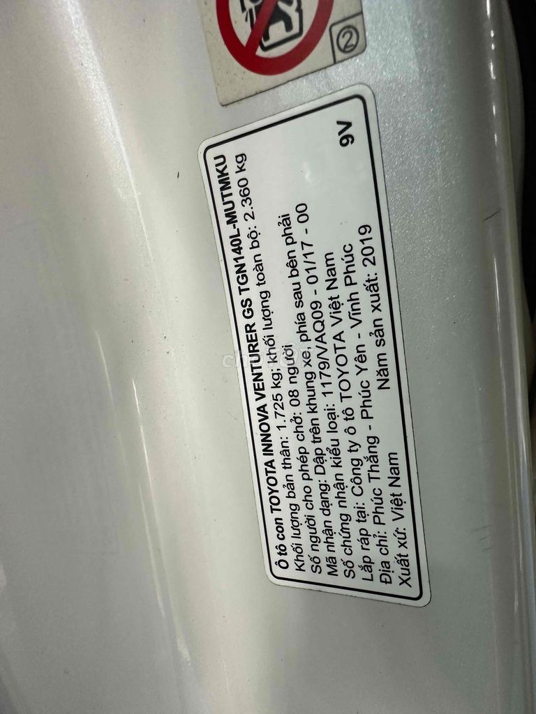 Toyota Innova 2019 2.0 Venturer - 7 c tự động. Mua bán Ô tô tại Quận Bình Thạnh Tp Hồ Chí Minh được đăng bởi phuongneo hình 8