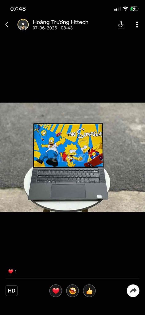 Dell Precision 5550 i7-10850H 15.6 inch 16GB/512GB. Mua bán Laptop tại Thành phố Biên Hòa Đồng Nai được đăng bởi TRƯƠNG HUY HOÀNG hình 1