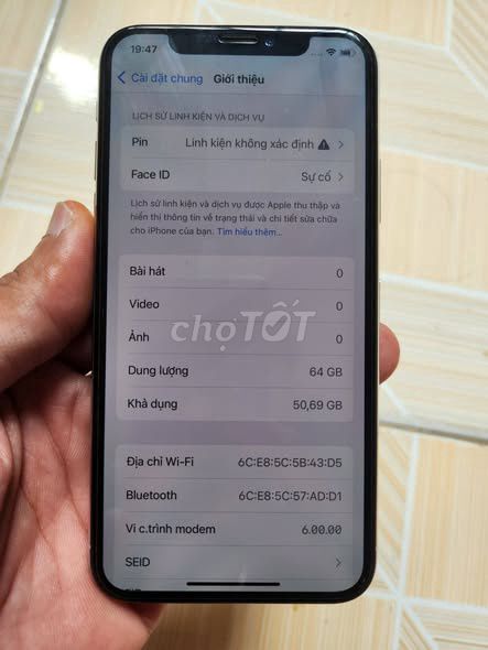 Apple iPhone XS 64GB Bạc Mỹ. Mua bán Điện thoại tại Quận 5 Tp Hồ Chí Minh được đăng bởi Hội Đồ Điện Tử hình 1