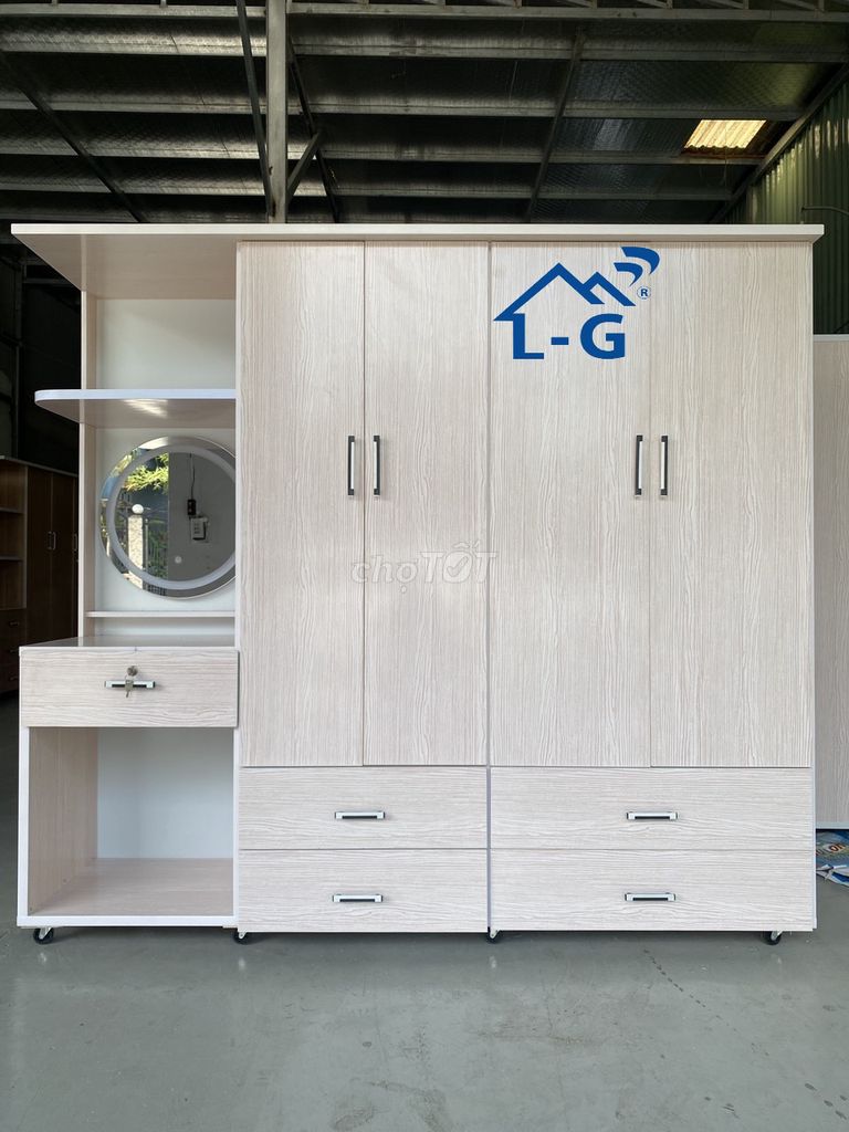 Tủ quần áo Nhựa DL Vân gỗ Kèm bàn trang điểm. Mua bán Tủ, kệ gia đình tại Thành phố Thuận An Bình Dương được đăng bởi Tủ nhựa Bình Dương hình 1