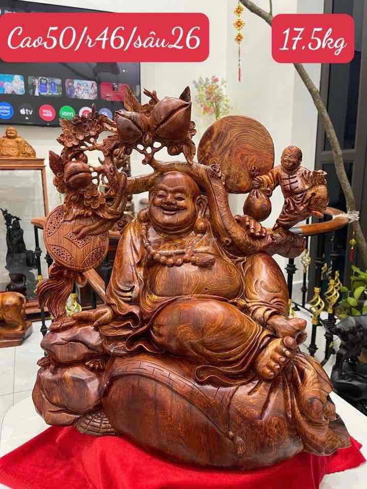 Tượng gỗ Phật Di Lặc. Mua bán Đồ sưu tầm, đồ cổ tại Quận Hồng Bàng Hải Phòng được đăng bởi phạm ngọc túy hình 1