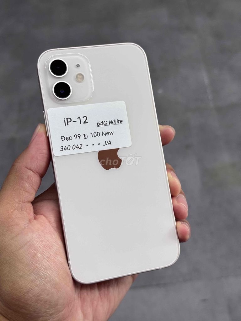 Apple iPhone 12 64GB Trắng 99% đẹp. Mua bán Điện thoại tại Quận Ninh Kiều Cần Thơ được đăng bởi DUY IPHONE  hình 1