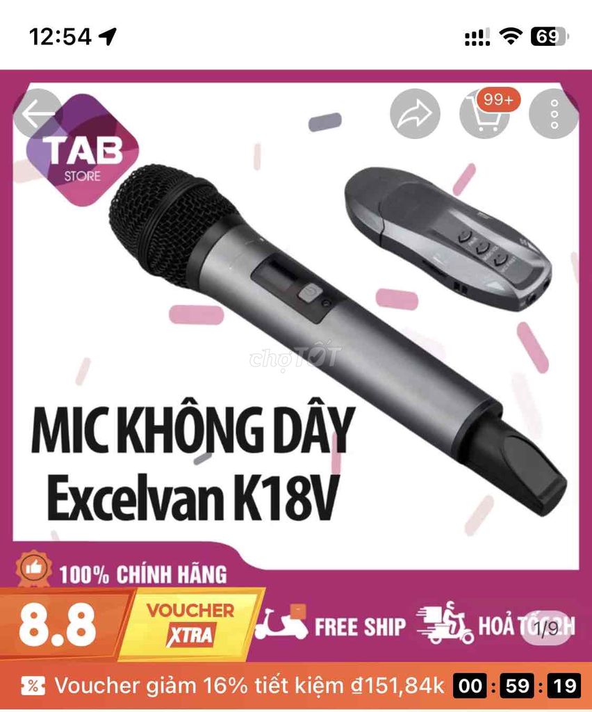 Micro Excelvan K18V Xám Màn hình LED. Mua bán Tivi, Âm thanh tại Thành phố Thuận An Bình Dương được đăng bởi Sỹ Phạm Văn hình 1