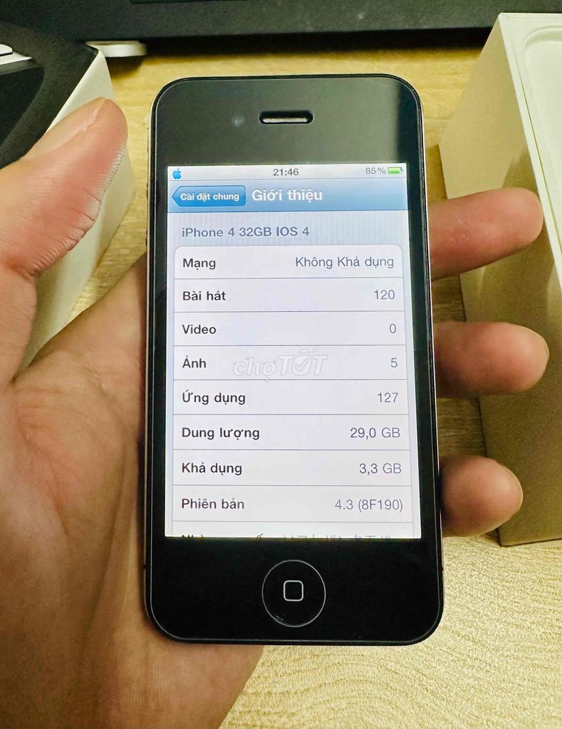iPhone 4 32GB Đen IOS 4.3. Mua bán Điện thoại tại Quận Gò Vấp Tp Hồ Chí Minh được đăng bởi Phạm Hồng Phước hình 1