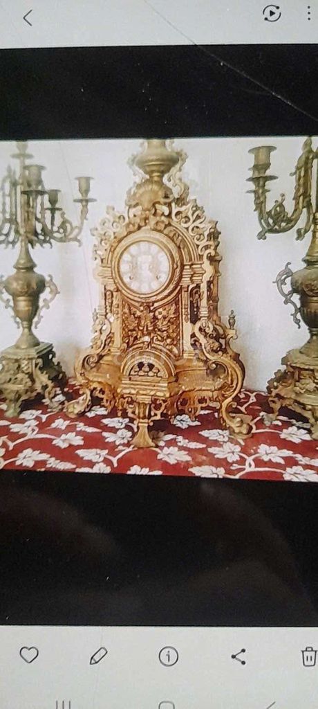 Đồng hồ để bàn Gỗ Vàng đồng Cổ điển. Mua bán Nội thất, đồ gia dụng khác tại Huyện Sơn Tịnh Quảng Ngãi được đăng bởi Nguyễn Văn Tình hình 1