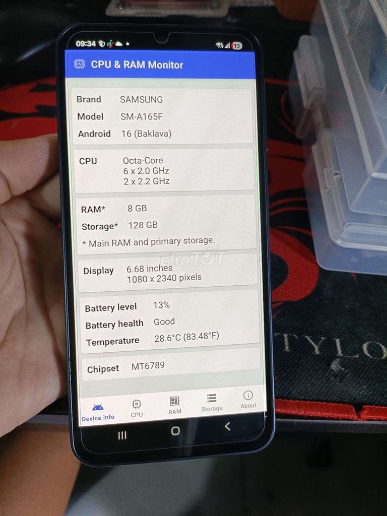 Samsung A16 8GB/128GB Đen. Mua bán Điện thoại tại Huyện An Minh Kiên Giang được đăng bởi Hải Đăng hình 1