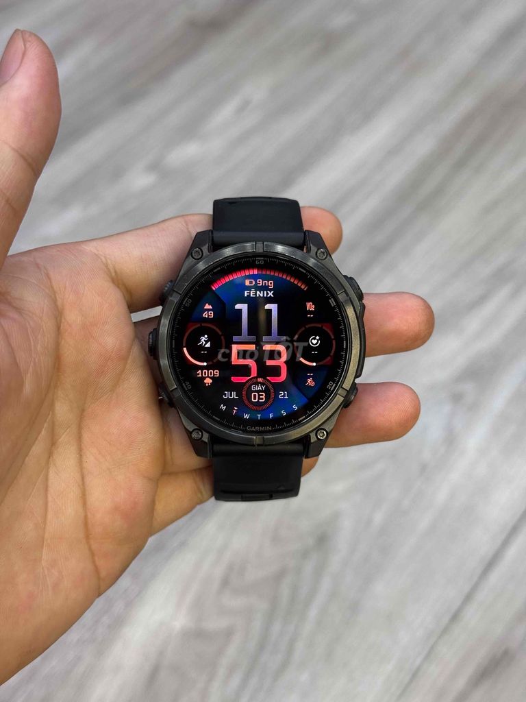 Garmin Fenix 8 47mm Titanium Đen. Mua bán Thiết bị đeo thông minh tại Quận Bình Thạnh Tp Hồ Chí Minh được đăng bởi hang le hình 1