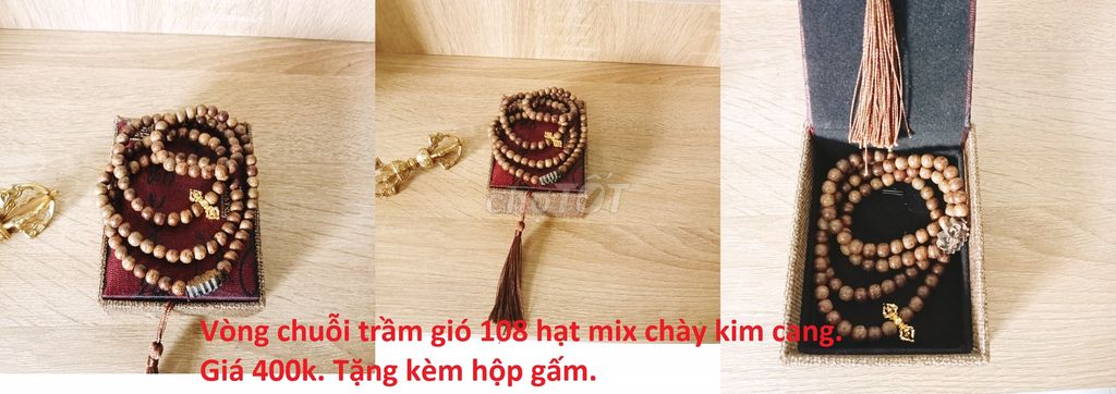 Chuỗi Trầm Gió 108 Hạt