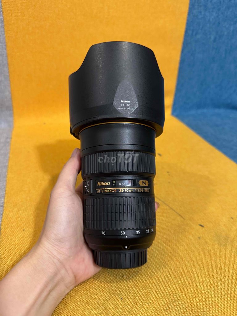 Nikon 24-70 F2.8 đẹp keng giá rẻ kèm túi đựng