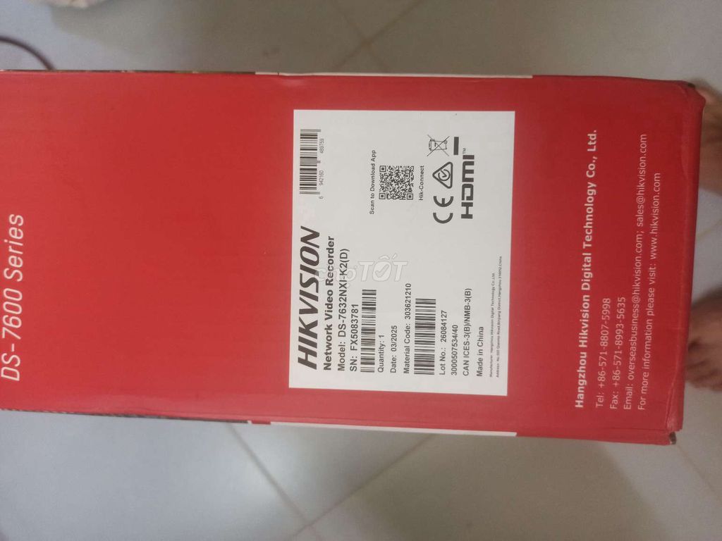 Đầu ghi hình IP Hikvision DS-7632NXI-K2(D) 32 kênh. Mua bán Máy ảnh, Máy quay tại Quận Tân Phú Tp Hồ Chí Minh được đăng bởi Thiết bị điện tử đã qua sử dụng hình 1
