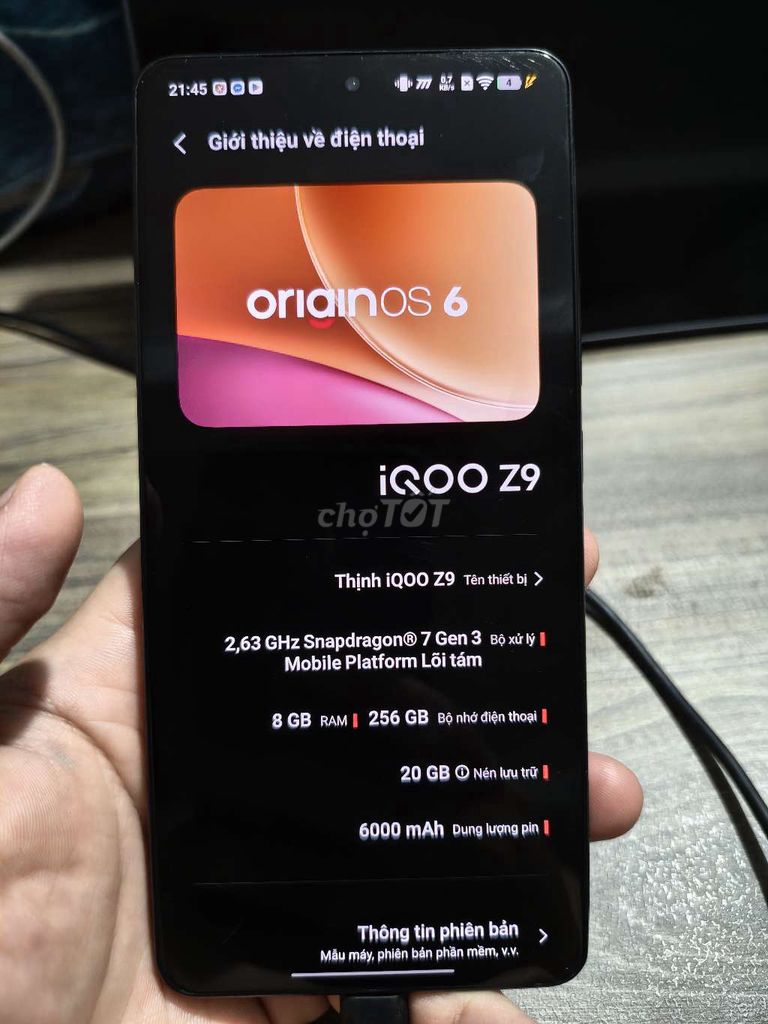  Em Cần bán IQOO Z9 8/256. Mua bán Điện thoại tại Thành phố Biên Hòa Đồng Nai được đăng bởi Thịnh Bùi hình 1
