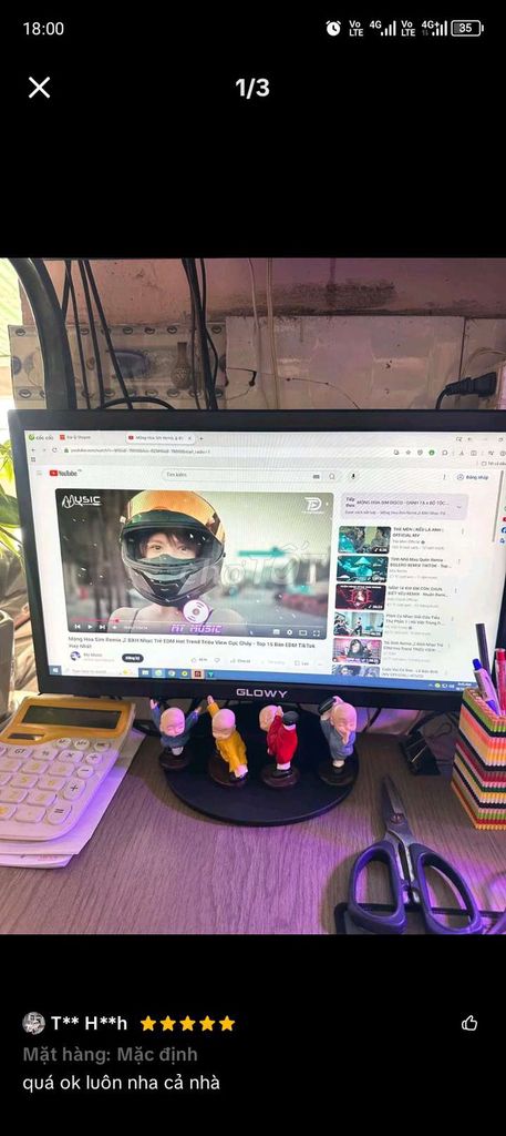 Màn hình Glowy GW20 20 inch. Mua bán Phụ kiện (Màn hình, Chuột...) tại Thành phố Mỹ Tho Tiền Giang được đăng bởi Bin su hình 1