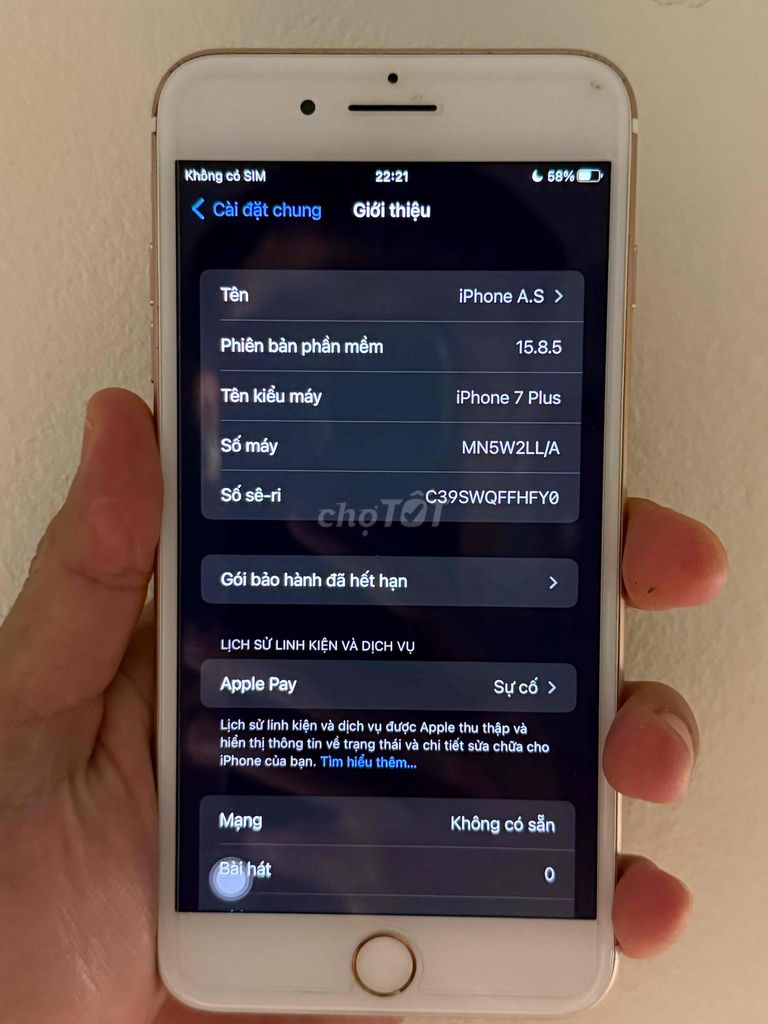 Apple iPhone 7 Plus 128GB Vàng hồng. Mua bán Điện thoại tại Thành phố Phan Thiết Bình Thuận được đăng bởi Nguyễn Hoàng Nhật hình 1