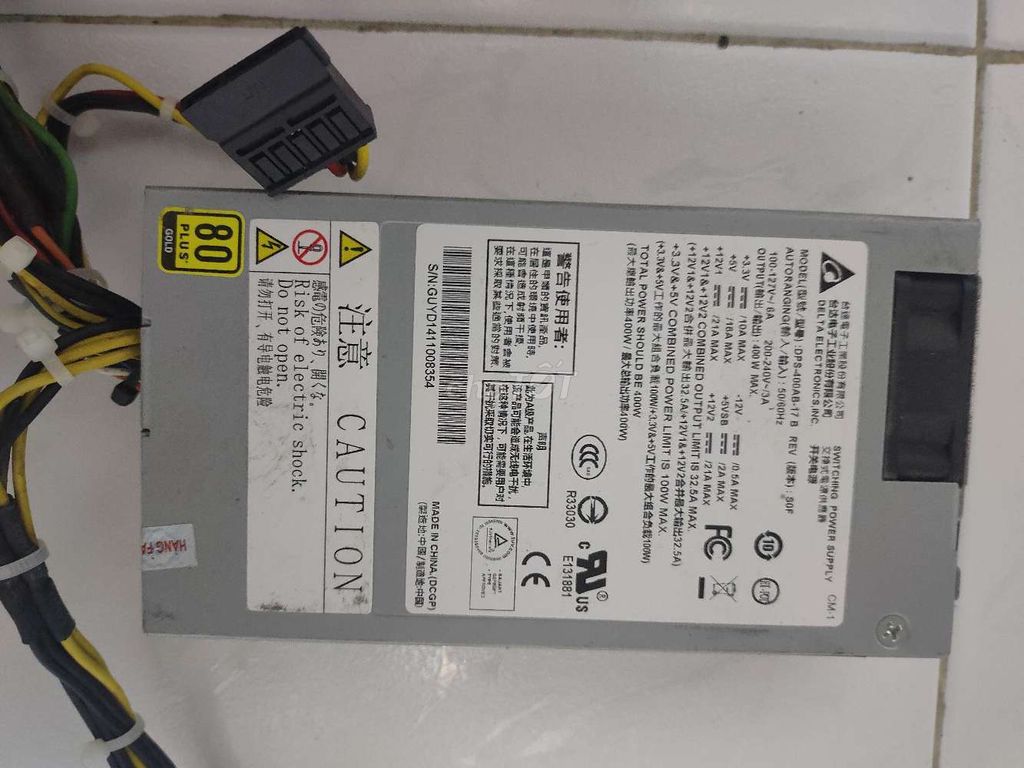 Nguồn delta flex u1 400w chuẩn 80 plus gold